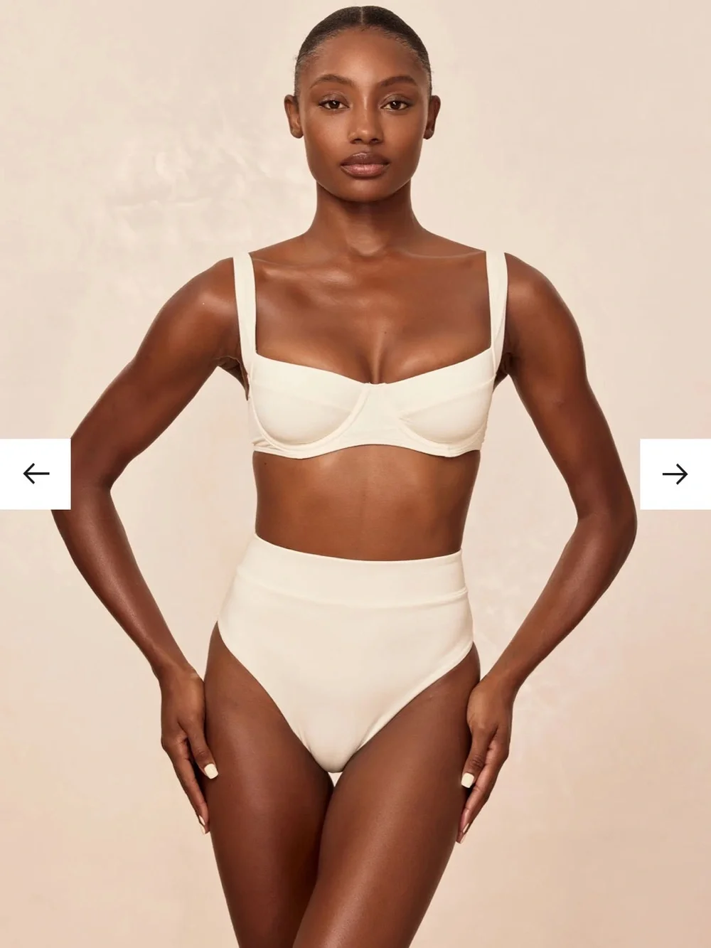 Monday Swimwear Sorrento High-Waist Bottom in Ivory